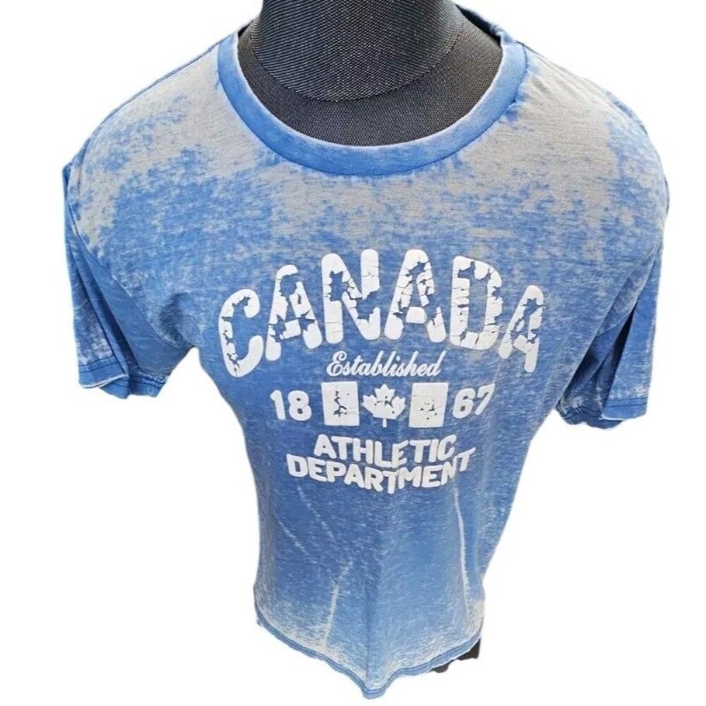 1867 Canada Athletic Department T-Shirt Size XL Blue